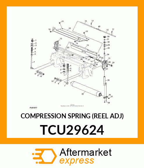 COMPRESSION SPRING (REEL ADJ) TCU29624