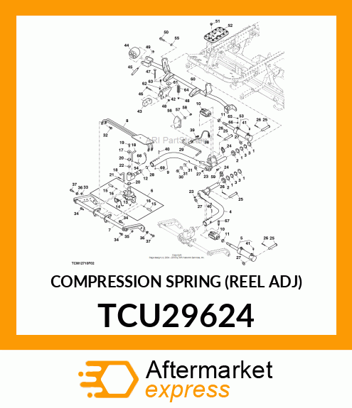 COMPRESSION SPRING (REEL ADJ) TCU29624