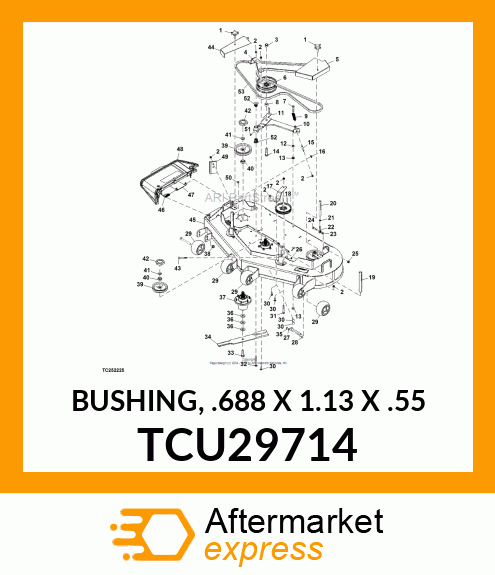 BUSHING, .688 X 1.13 X .55 TCU29714