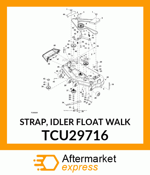 STRAP, IDLER FLOAT WALK TCU29716