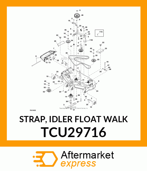 STRAP, IDLER FLOAT WALK TCU29716