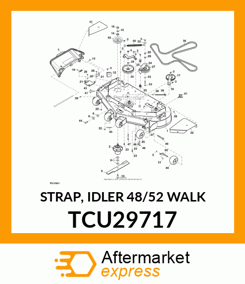 STRAP, IDLER 48/52 WALK TCU29717