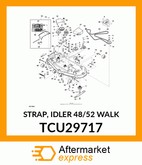 STRAP, IDLER 48/52 WALK TCU29717