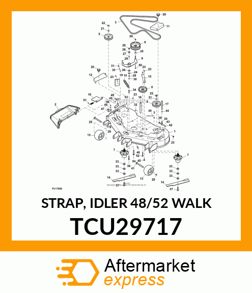 STRAP, IDLER 48/52 WALK TCU29717