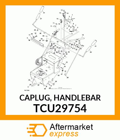 CAPLUG, HANDLEBAR TCU29754