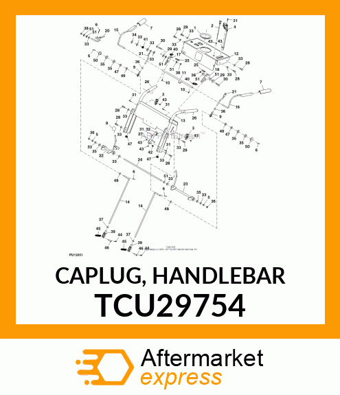 CAPLUG, HANDLEBAR TCU29754