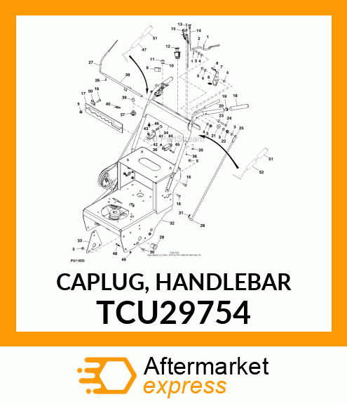 CAPLUG, HANDLEBAR TCU29754