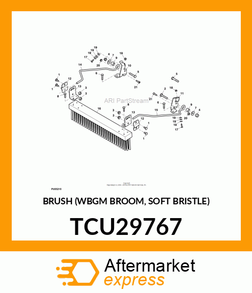 BRUSH (WBGM BROOM, SOFT BRISTLE) TCU29767