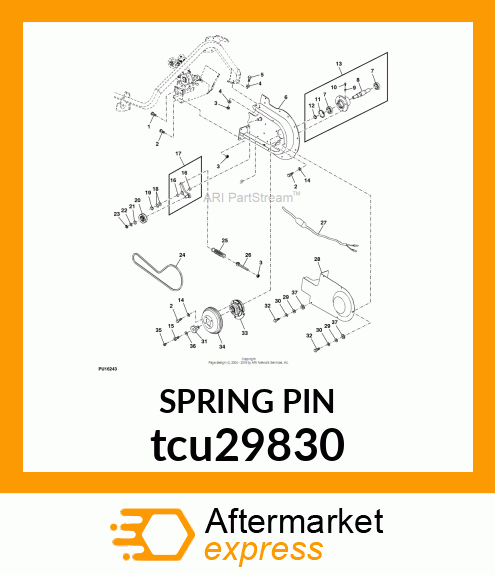 SPRING PIN tcu29830