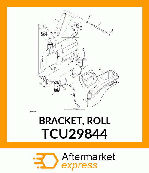 BRACKET, ROLL TCU29844