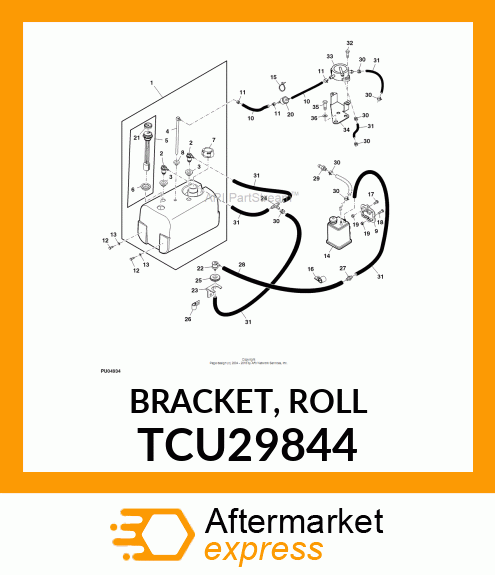 BRACKET, ROLL TCU29844