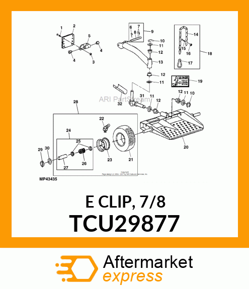 E CLIP, 7/8 TCU29877