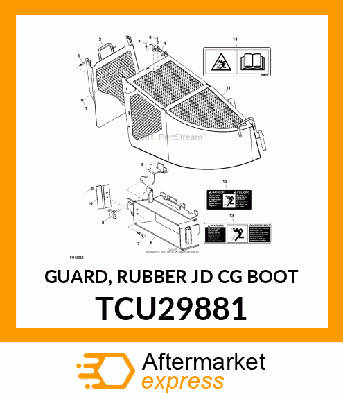 GUARD, RUBBER JD CG BOOT TCU29881