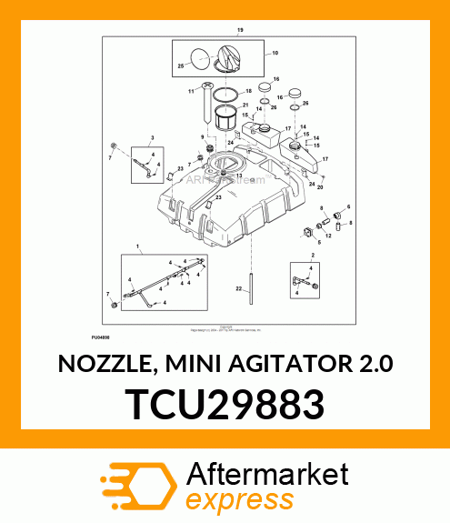 NOZZLE, MINI AGITATOR 2.0 TCU29883