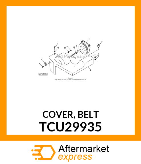 COVER, BELT TCU29935