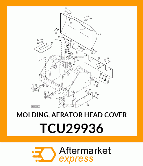 MOLDING, AERATOR HEAD COVER TCU29936