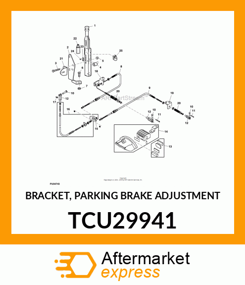 BRACKET, PARKING BRAKE ADJUSTMENT TCU29941