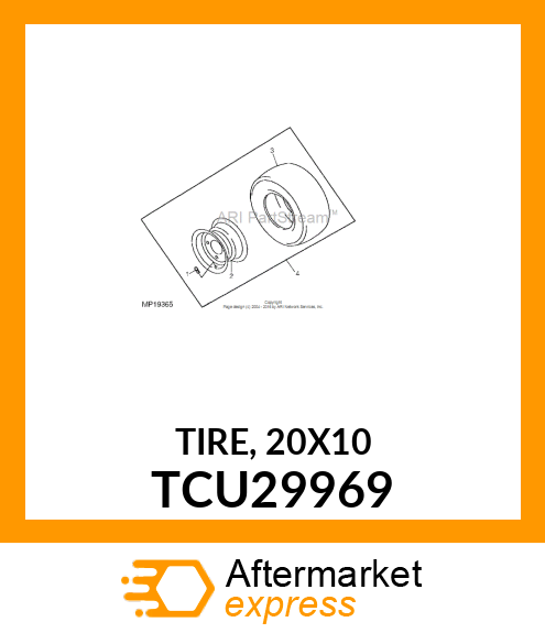 TIRE, 20X10 TCU29969