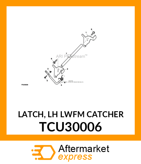 LATCH, LH LWFM CATCHER TCU30006