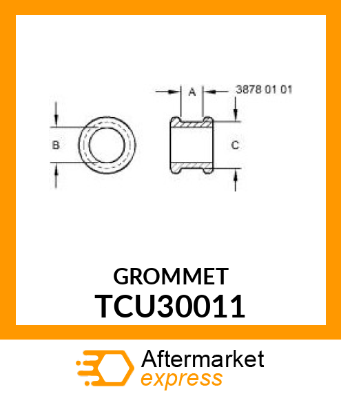 BUSHING, ROLLOVER VALVE TCU30011