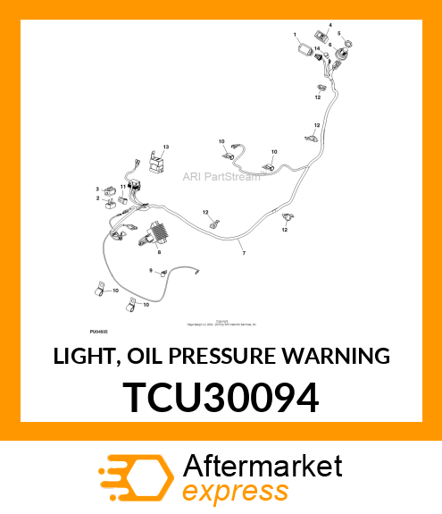 LIGHT, OIL PRESSURE WARNING TCU30094