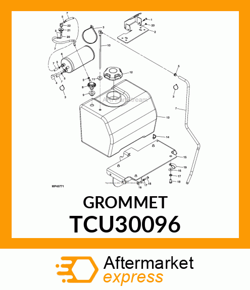 BUSHING, GROMMET, DAPCO VITON TCU30096