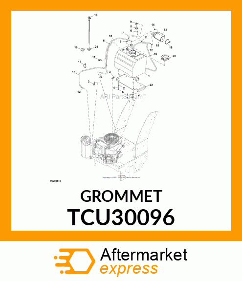 BUSHING, GROMMET, DAPCO VITON TCU30096