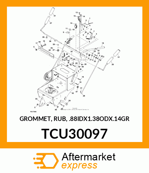 GROMMET, RUB, .88IDX1.38ODX.14GR TCU30097