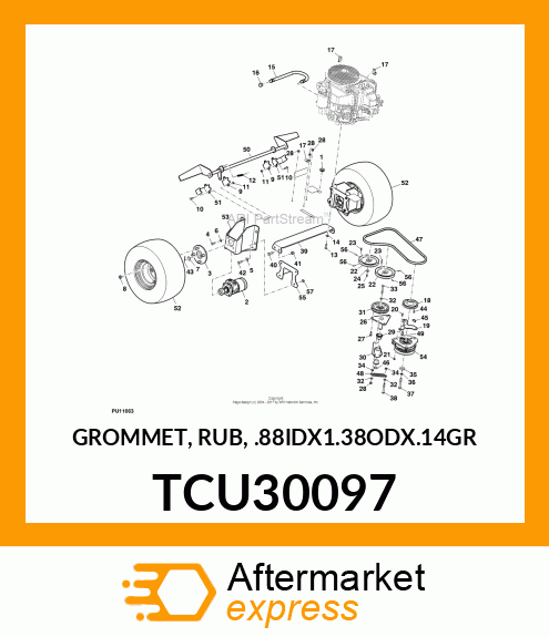 GROMMET, RUB, .88IDX1.38ODX.14GR TCU30097