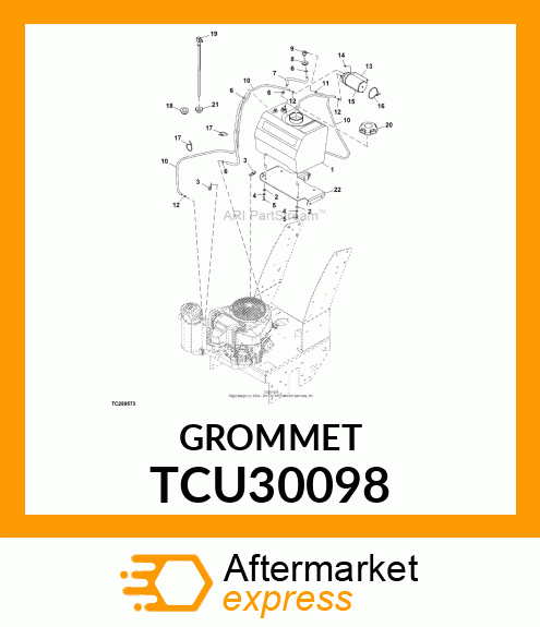 GROMMET, REMOTE VENT TCU30098