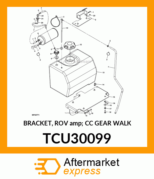 BRACKET, ROV amp; CC GEAR WALK TCU30099