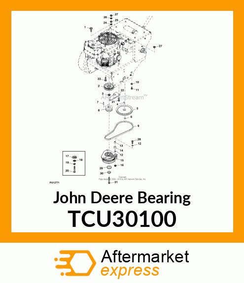 BEARING,BALL, .669X1.575X.47 TCU30100