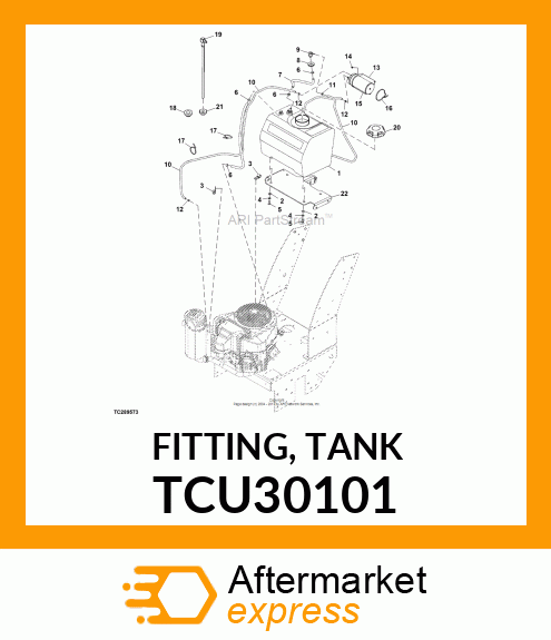 FITTING, TANK TCU30101