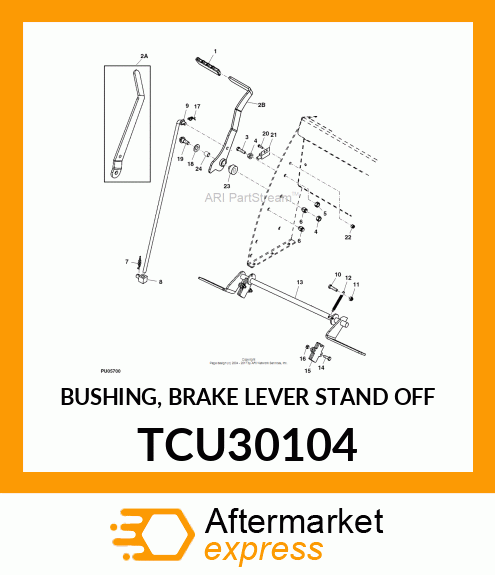 BUSHING, BRAKE LEVER STAND OFF TCU30104