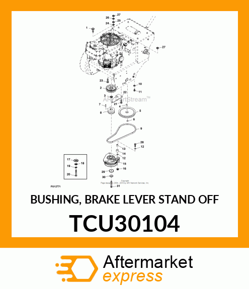 BUSHING, BRAKE LEVER STAND OFF TCU30104