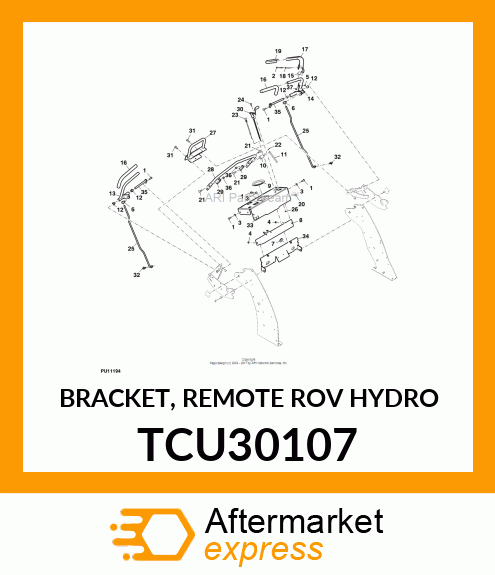 BRACKET, REMOTE ROV HYDRO TCU30107