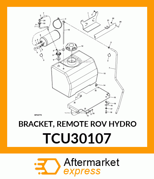 BRACKET, REMOTE ROV HYDRO TCU30107