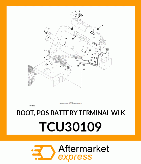 BOOT, POS BATTERY TERMINAL WLK TCU30109