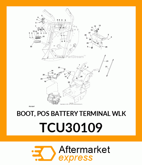 BOOT, POS BATTERY TERMINAL WLK TCU30109