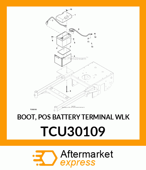 BOOT, POS BATTERY TERMINAL WLK TCU30109