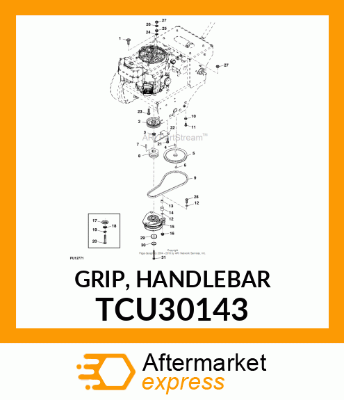 GRIP, HANDLEBAR TCU30143