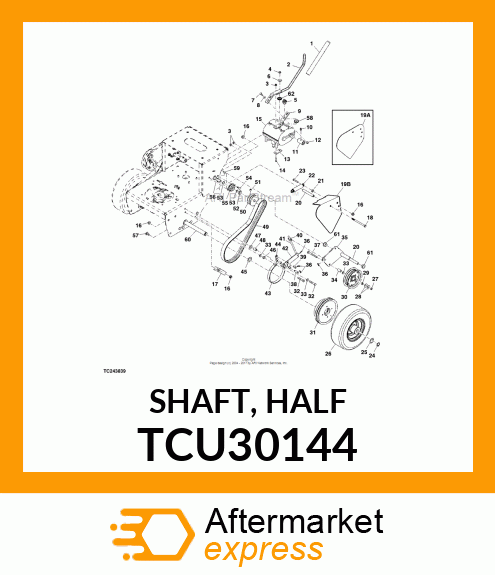 SHAFT, HALF TCU30144