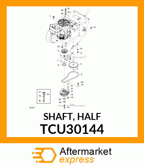 SHAFT, HALF TCU30144