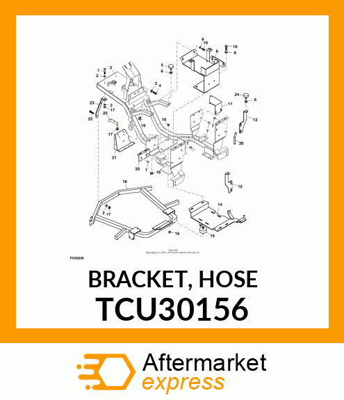 BRACKET, HOSE TCU30156