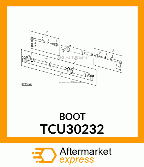 BOOT, TIE ROD INNER TCU30232