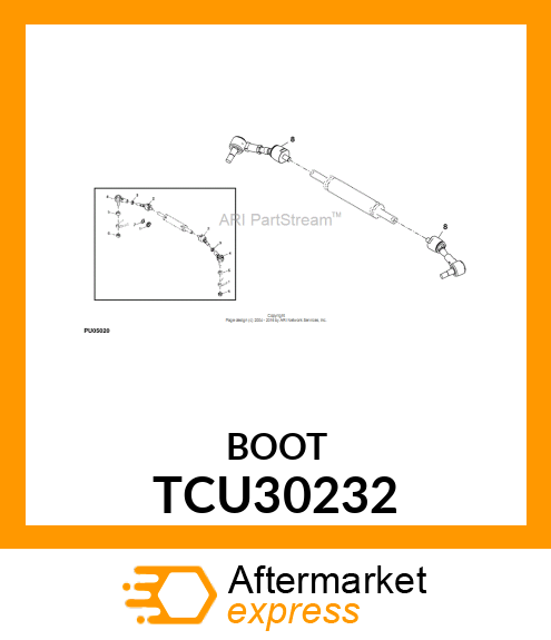 BOOT, TIE ROD INNER TCU30232