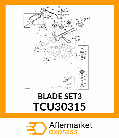 BLADE,48" HIGH LIFT TCU30315