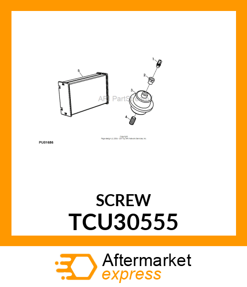 SCREW, BLEED W/ O TCU30555