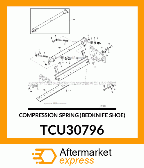 COMPRESSION SPRING (BEDKNIFE SHOE) TCU30796