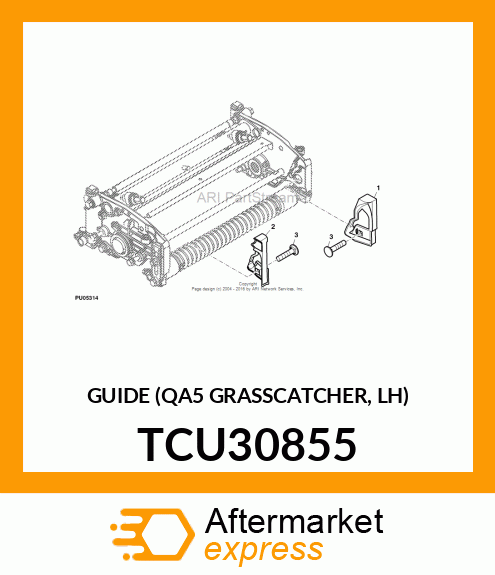 GUIDE (QA5 GRASSCATCHER, LH) TCU30855